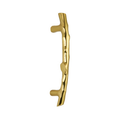Spira Brass Bamboo Pull Handle 270mm Polished Brass Gold - Image 4