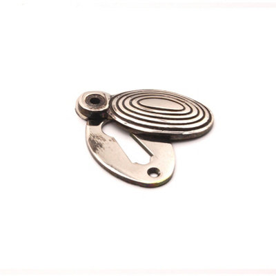 Spira Brass Oval Beehive Escutcheon Aged Nickel from B&Q