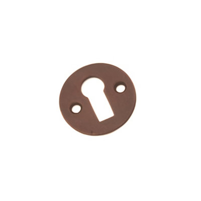 Spira Brass Victorian Key Hole Open Aged Bronze Escutcheon - 32mm Diameter - Image 4