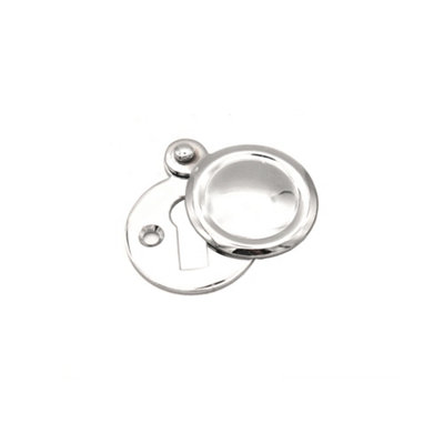 Spira Brass Victorian Key HoleCovered Polished Chrome from B&Q