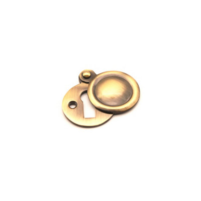 Victorian Antique Covered Keyhole - Size: 3.4 X 0.8 X 3.4Cm - Wilko Antique Brass Spira Brass - Image 4