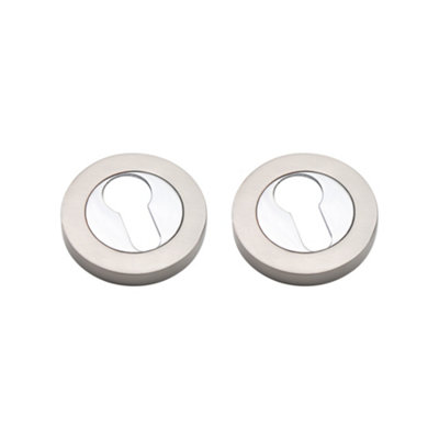 Spira Brass Euro Profile Escutcheon Dual Tone from B&Q
