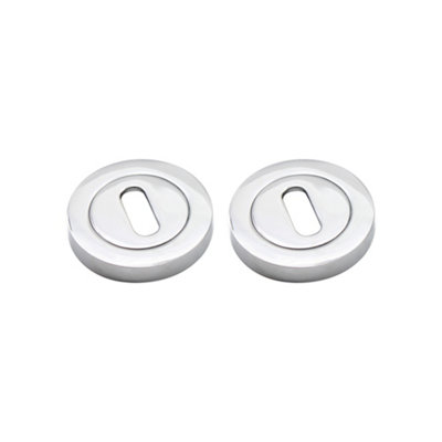 B&Q -  Oval Standard Escutcheon Polished Chrome