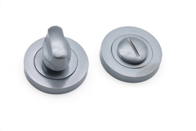 B&Q -  Standard Turn & Release Satin Chrome