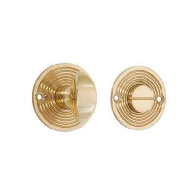 B&Q -  Beehive Turn & Release Polished Brass