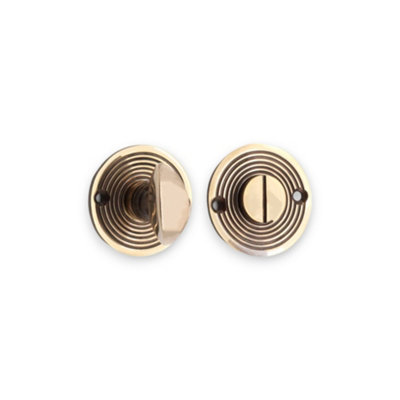 B&Q -  Beehive Turn & Release Aged Brass