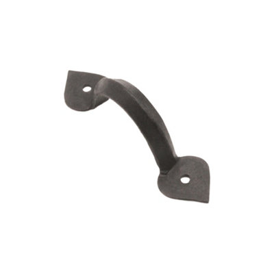B&Q -  Iron Door Handle Arrow End 4"100mm Beeswax