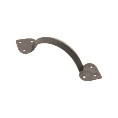 B&Q -  Iron Door Handle Arrow End 8"200mm Beeswax