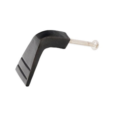 B&Q -  Skeg Drop Pull Matt Black Finish