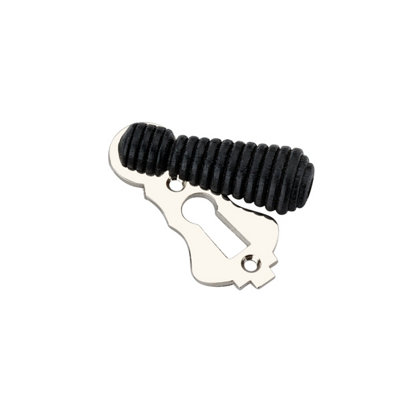 Spira Brass Ebonised Beehive Escutcheon Polished Nickel from B&Q