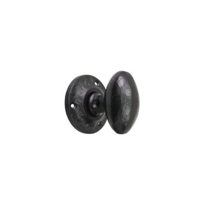 Spira Brass Oval Rim/mortice Door Knob from B&Q
