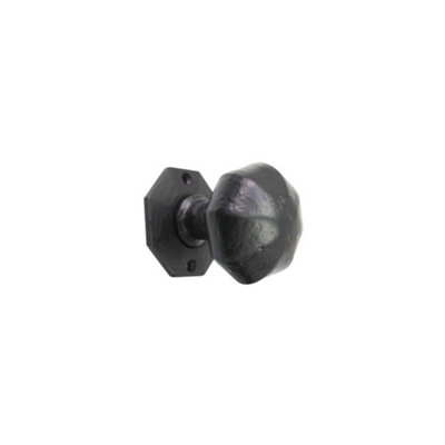 Spira Brass Octagonal Rim/mortice Door Knob from B&Q