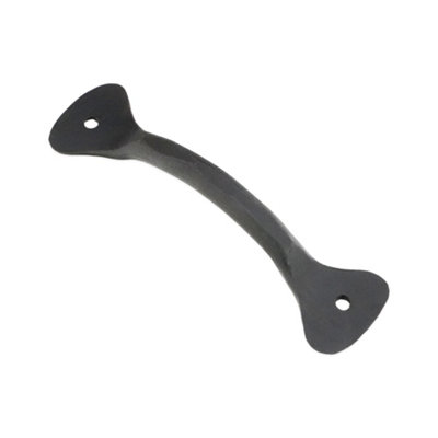 B&Q -  Hammered Pull Handle Small Matt Black