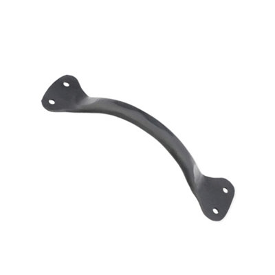 B&Q -  Hammered Pull Handle Medium Matt Black