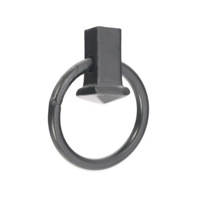 B&Q -  Quadrate Ring Drop Pull Matt Black
