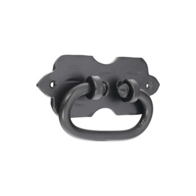 B&Q -  Arrow Ring Drop Pull Matt Black
