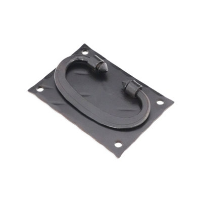 B&Q -  Spike Ring Drop Pull Matt Black