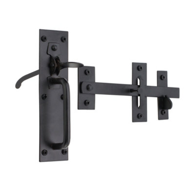 B&Q -  Iron Suffolk Latch Black