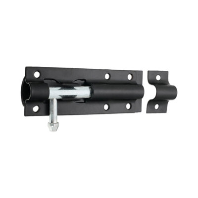 B&Q -  Iron Barrel BoltStraight 4" Black