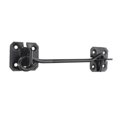 B&Q -  Iron Cabin Hook Black 6"150mm