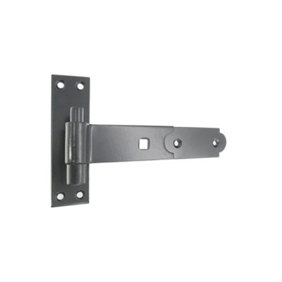 B&Q -  Hook And Band Hinge (2)- Straight 8"200mm Black