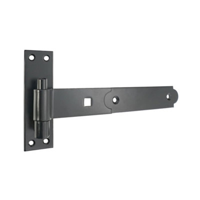 B&Q -  Hook And Band Hinge (2)- Straight 10"250mm Black