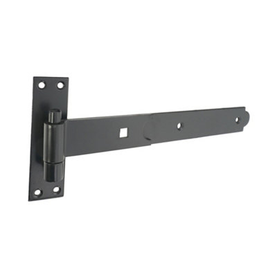 B&Q -  Hook And Band Hinge (2)- Straight 12"300mm Black