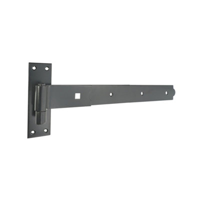 B&Q -  Hook And Band Hinge (2)- Straight 18"450mm Black