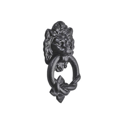 Spira Brass Lion Head Door Knocker