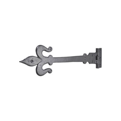 Spira Brass 18" Fleur De Lys Tee Hinges from B&Q