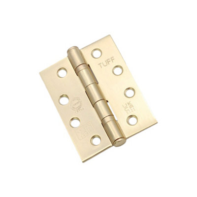 Spira Brass Ce11 Mild Steel Bb Butt HingeSatin Brass from B&Q