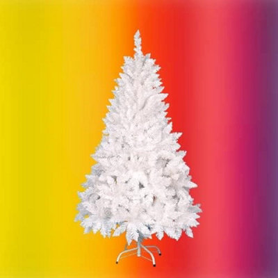Wadan 7Ft White Artificial Christmas Tree1000 Tips Xmas Tree With Solid Metal Legs from B&Q
