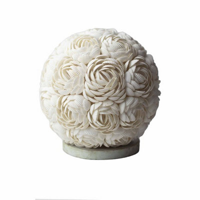 Serenityy Boho Sea Shell LampRose Globe20Cm from B&Q