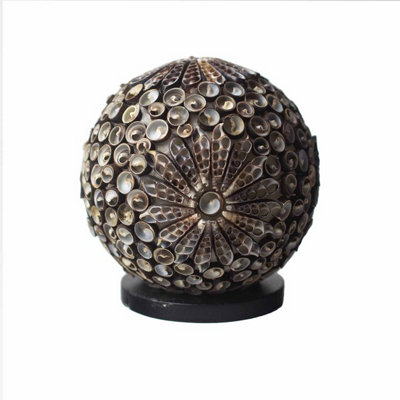 Serenityy Boho Sea Shell LampChocolate Twist Globe15Cm from B&Q