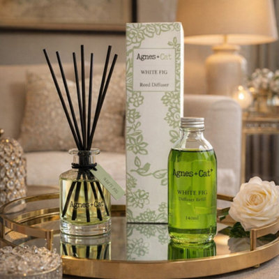 Serenityy White Fig Essence Reed DiffuserMediterranean CollectionWhite Fig Fragrance from B&Q
