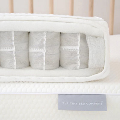 The Tiny Bed Company Tiny Dreamer PlusLuxury Pocket Sprung Cot Mattress To Fit Snuzkot 117Cm X 68Cm from B&Q