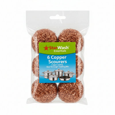  - Sw 6Pk Heavy Duty Copper Steel Scrubbers