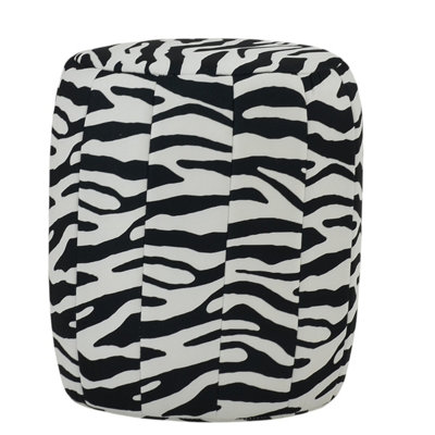 Lakeland Furniture Bubbles Zebra Fabric Foot Stool from B&Q