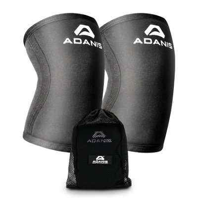 Adanis Elbow Support Compression Sleeves 1 Pair, Silicone Anti-Slip, Tennis Elbow & Arthritis Relief, Small