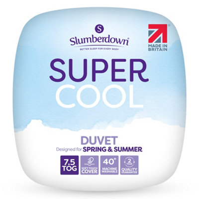 Slumberdown Super Cool 7.5 Tog Duvet, Super King