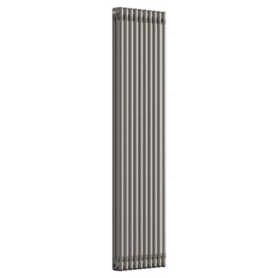 B&Q -  Bare Metal Lacquer Vertical 3 Column Traditional Radiator 1800mm (H) X 470mm (W)
