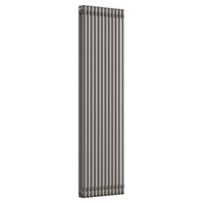 B&Q -  Bare Metal Lacquer Vertical 3 Column Traditional Radiator 1800mm (H) X 560mm (W)
