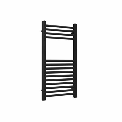 Lux Heat Black Towel Radiator-Black-800Mm X 400Mm - Black - Image 3
