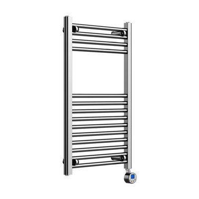 B&Q -  Electric Chrome Ladder Towel Radiator 800mm (H) X 500mm (W)