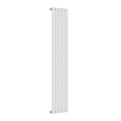B&Q -  White Flat Vertical Single Panel Designer Radiator 1600mm (H) X 490mm (W)