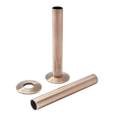 Lux Heat Antique Copper 18mm X 130mm Radiator Pipe Sleeving Kit from B&Q