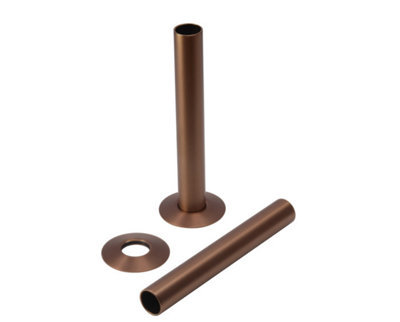 Lux Heat Brushed Bronze 18mm X 130mm Radiator Pipe Sleeving Kit from B&Q