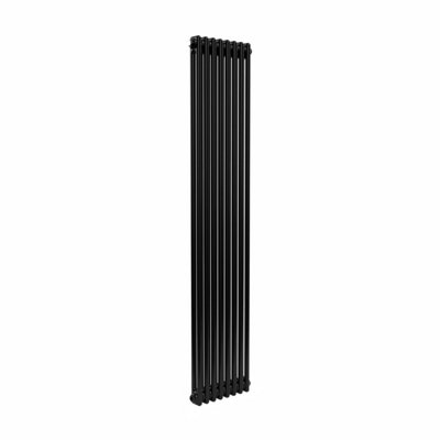 B&Q -  Vertical 2 Column Radiator Black1800 mm X 470 mm10 SectionsMild Steel
