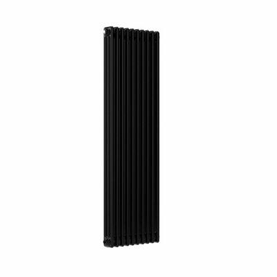 B&Q -  Vertical 3 Column Radiator Black 1500 mm X 470 mm3 Column10 SectionsMild Steel