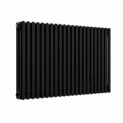 B&Q -  Horizontal 3 Column Radiator Black 600 mm X 1010 mmLux 3Col-600-1010.